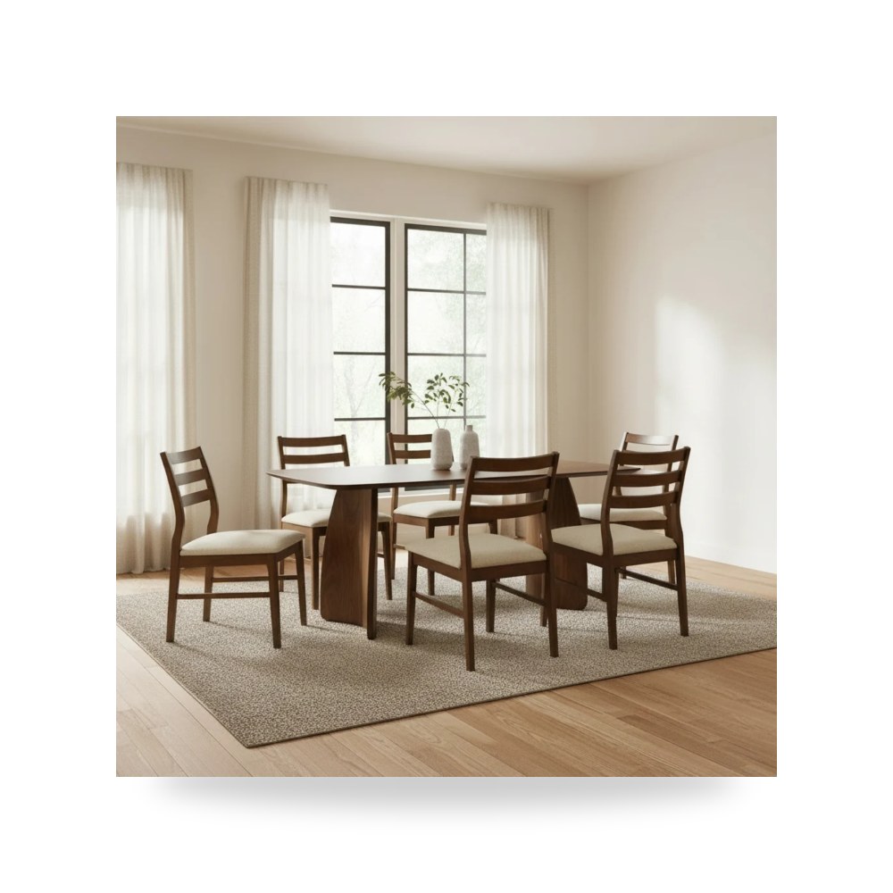 كرسي طعام فاخر - طقم غرفة طعام Ashley موديل D522 Set - طراز D522-Set