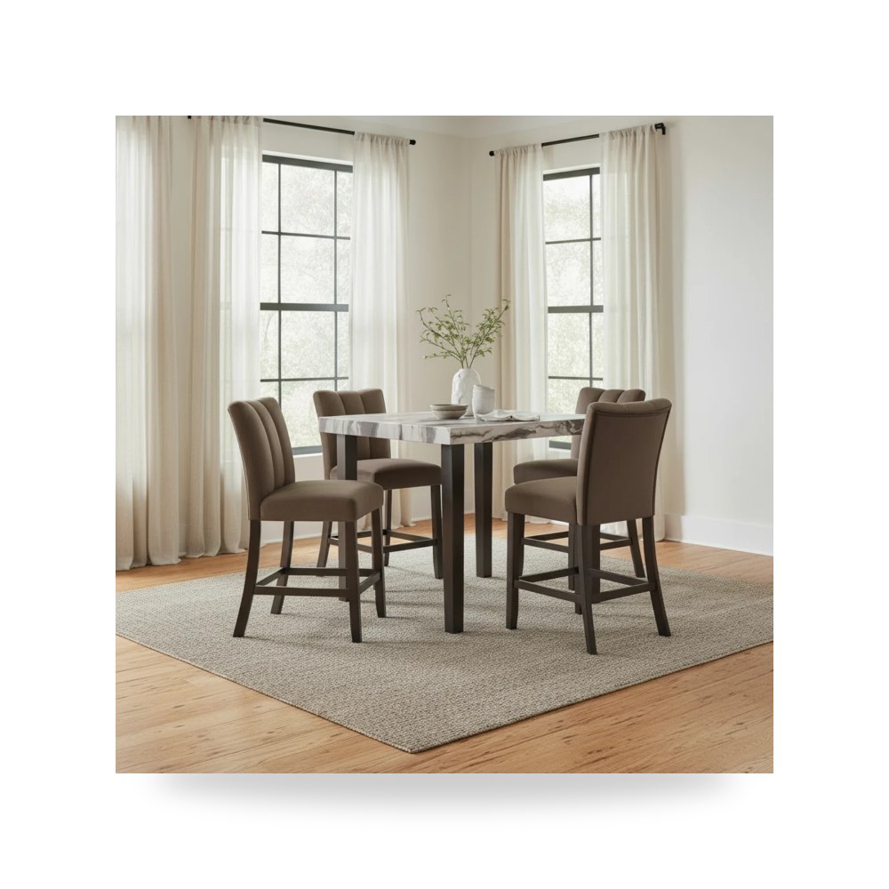 كرسي طعام فاخر - طقم غرفة طعام Ashley موديل D581 13Set