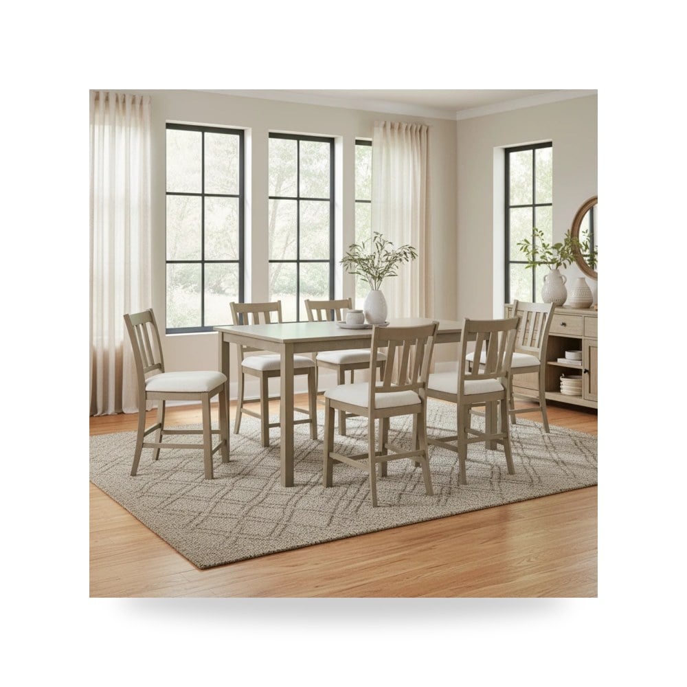 كرسي طعام فاخر - طقم غرفة طعام Ashley موديل D602 32Set