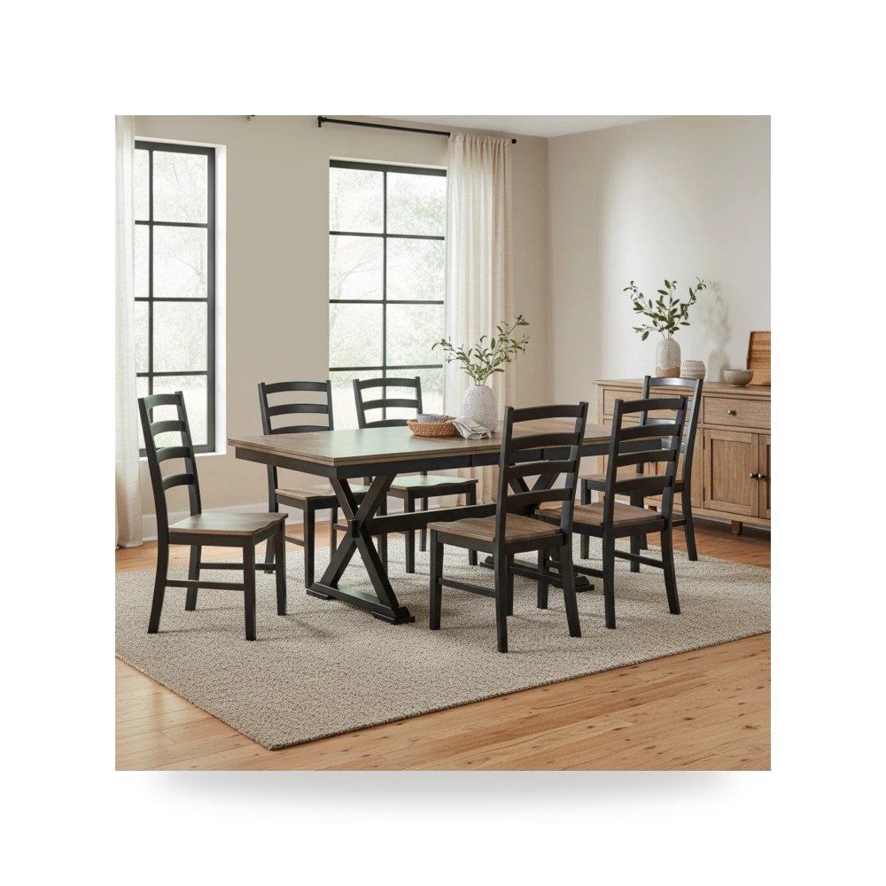 كرسي طعام فاخر - طقم غرفة طعام Ashley موديل D634 35Set2 - من - طراز