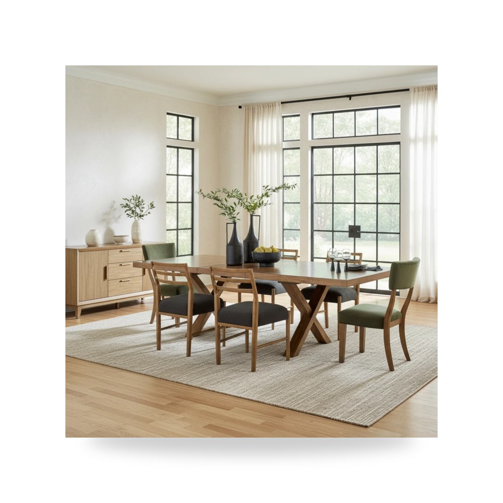 كرسي طعام فاخر - طقم غرفة طعام Ashley موديل D735 Set1