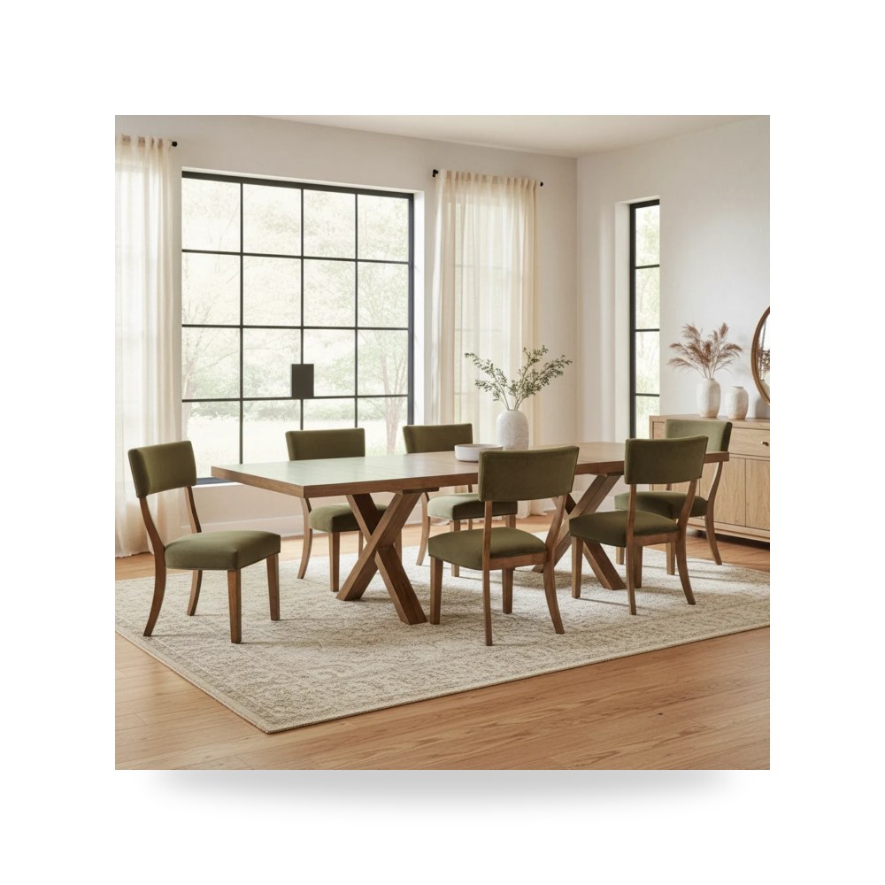 كرسي طعام فاخر - طقم غرفة طعام Ashley موديل D735 Set3