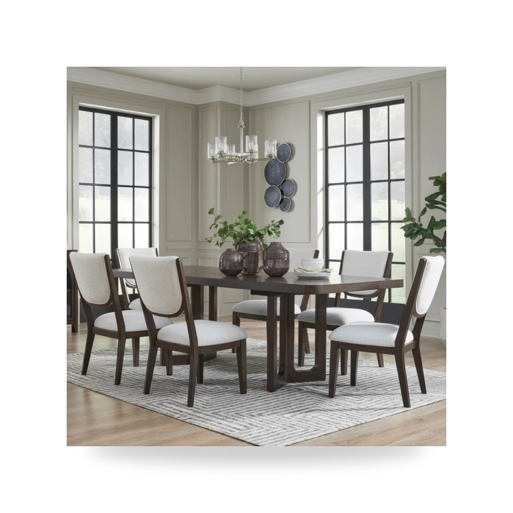 كرسي طعام فاخر - طقم غرفة طعام Ashley موديل D856 Set - من - طراز D856-Set