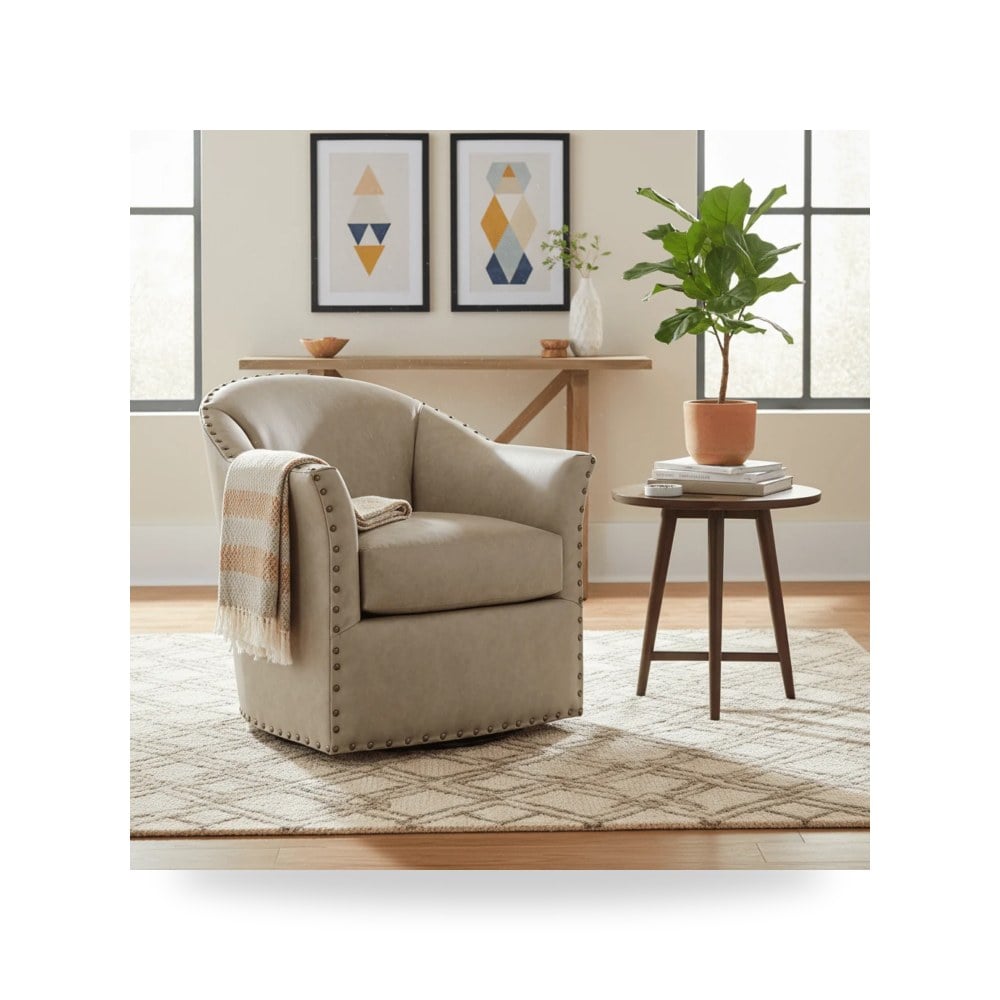 كرسي جلوس بتصميم أنيق - كرسي Barry Swivel Fairfield - من Fairfield Chair - طراز 6111-31