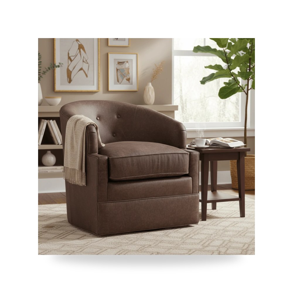 كرسي جلوس بتصميم أنيق - كرسي Bryson Swivel معتمد - من Fairfield Chair - طراز 6138-31