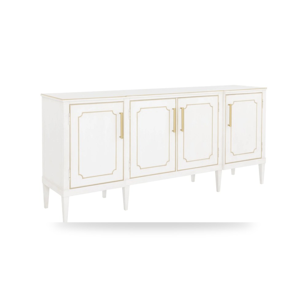 بوف ومسند قدم عثماني - بوفيه كونسول أحمر Fairfield Chair موديل 8019 - طراز 8019-82