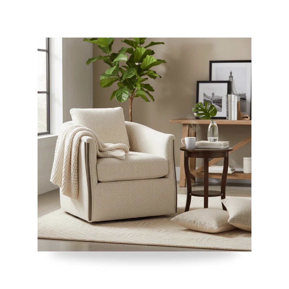 كرسي جلوس بتصميم أنيق - كرسي De Long Swivel معتمد - من Fairfield Chair - طراز C-1487-31