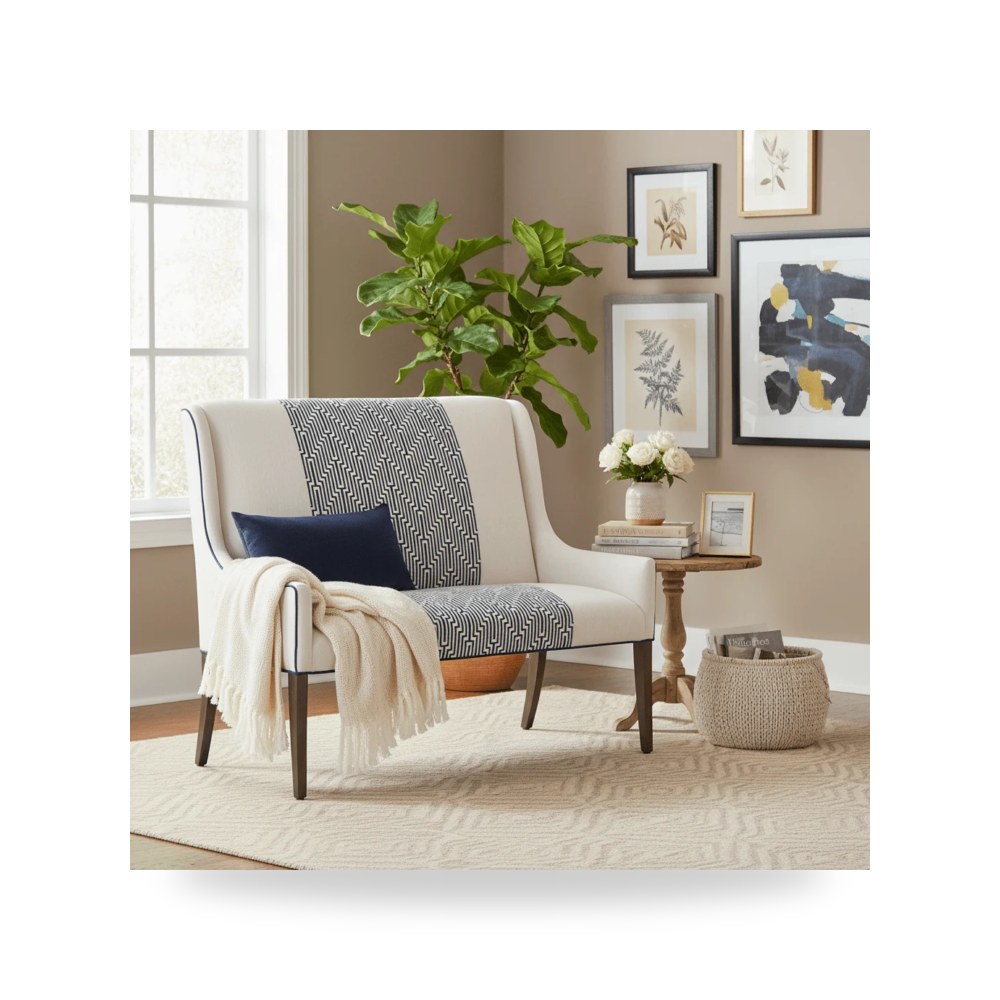 كرسي جلوس بتصميم أنيق - كرسي Dora Settee Fairfield - من Fairfield Chair - طراز 6019-40