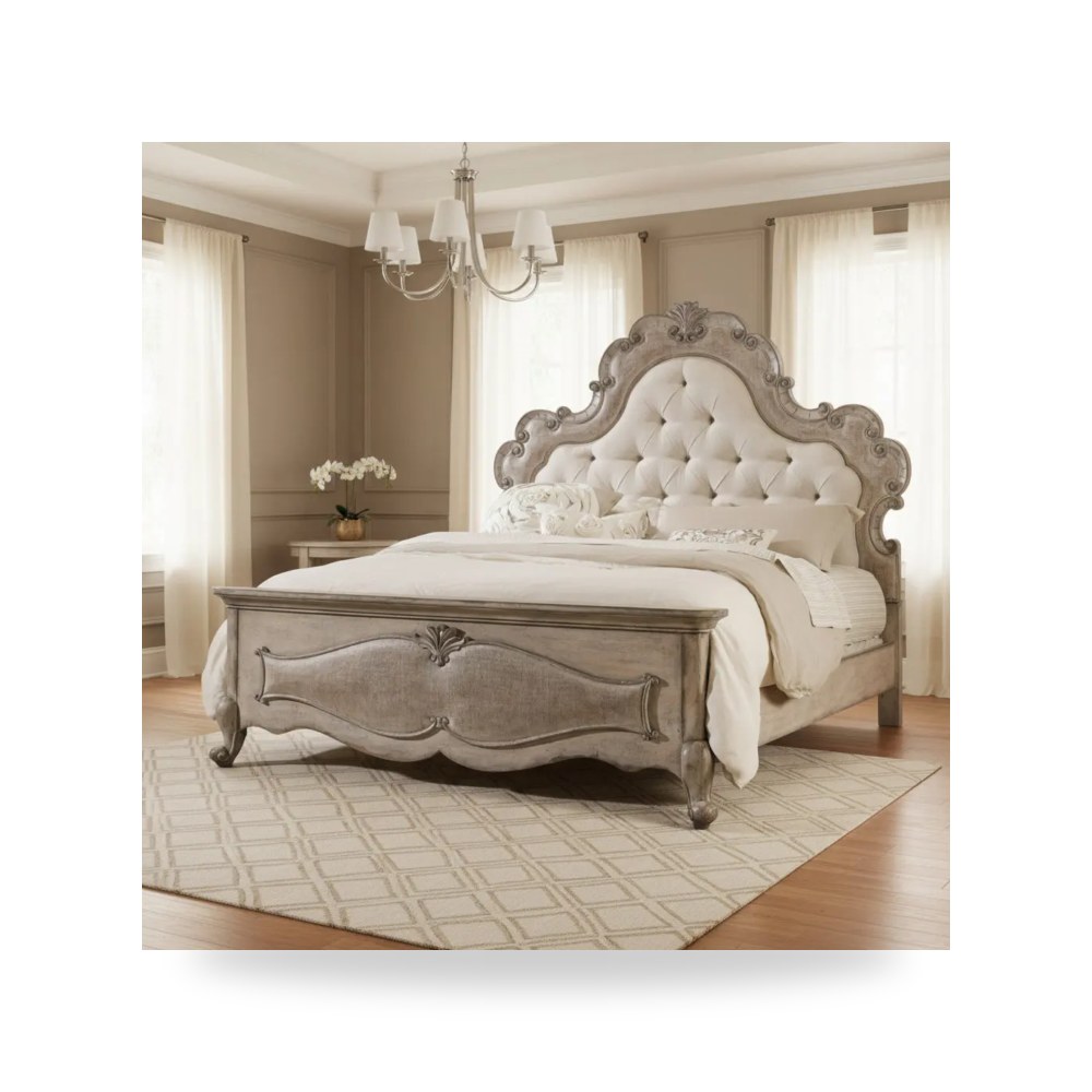 سرير نوم فاخر - سرير أحمر Panel Hooker معتمد - من Hooker Furniture - طراز 5450-90850