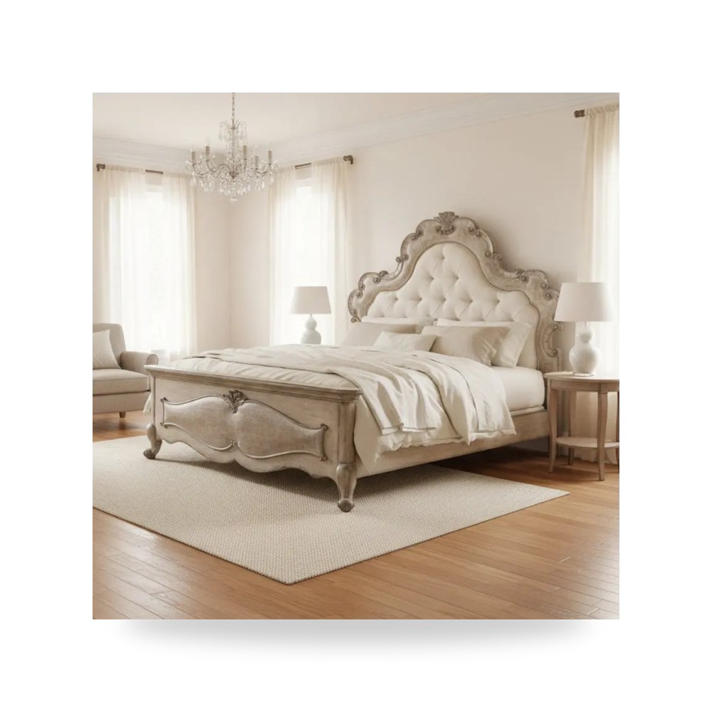سرير نوم فاخر - King Upholstered Panel Bed-Chatelet - من Hooker Furniture