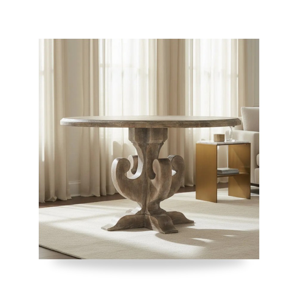 طاولة طعام Ascension 48in Wood Round هوكر فيرنتشر Hooker Furniture