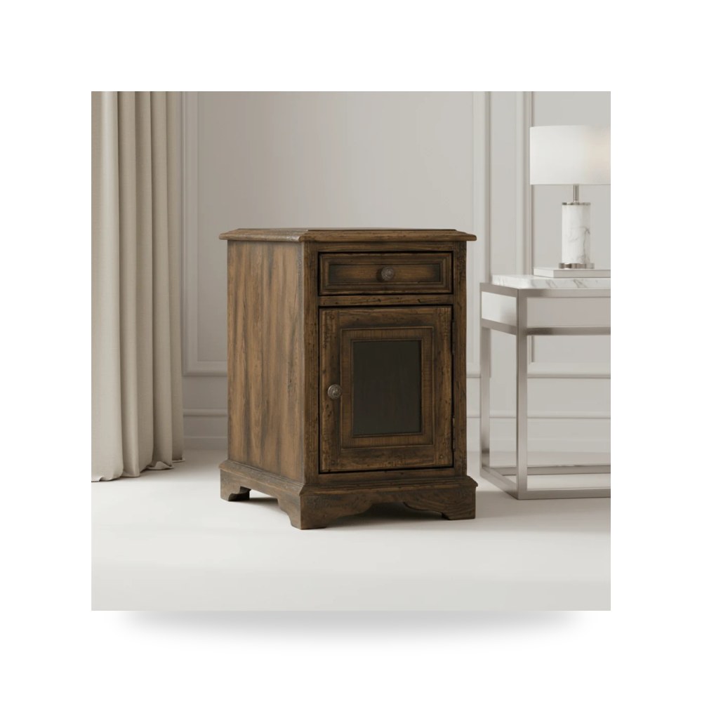 كرسي جلوس بتصميم أنيق - كرسي Dewees Chairside Hooker - من Hooker Furniture