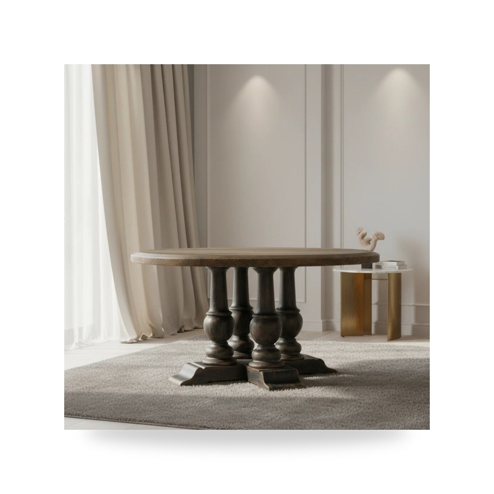 طاولة طعام Applewhite 60in Round هوكر فيرنتشر Hooker Furniture
