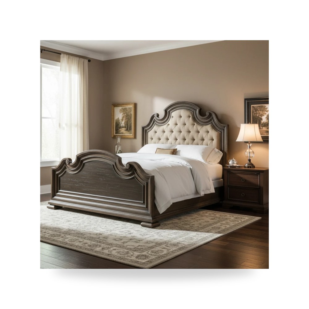 سرير نوم فاخر - Fair Oaks King Upholstered Bed - من Hooker Furniture