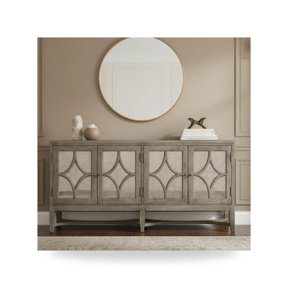 بوف ومسند قدم عثماني - بوفيه كونسول Hooker موديل 638 85102 - من Hooker Furniture