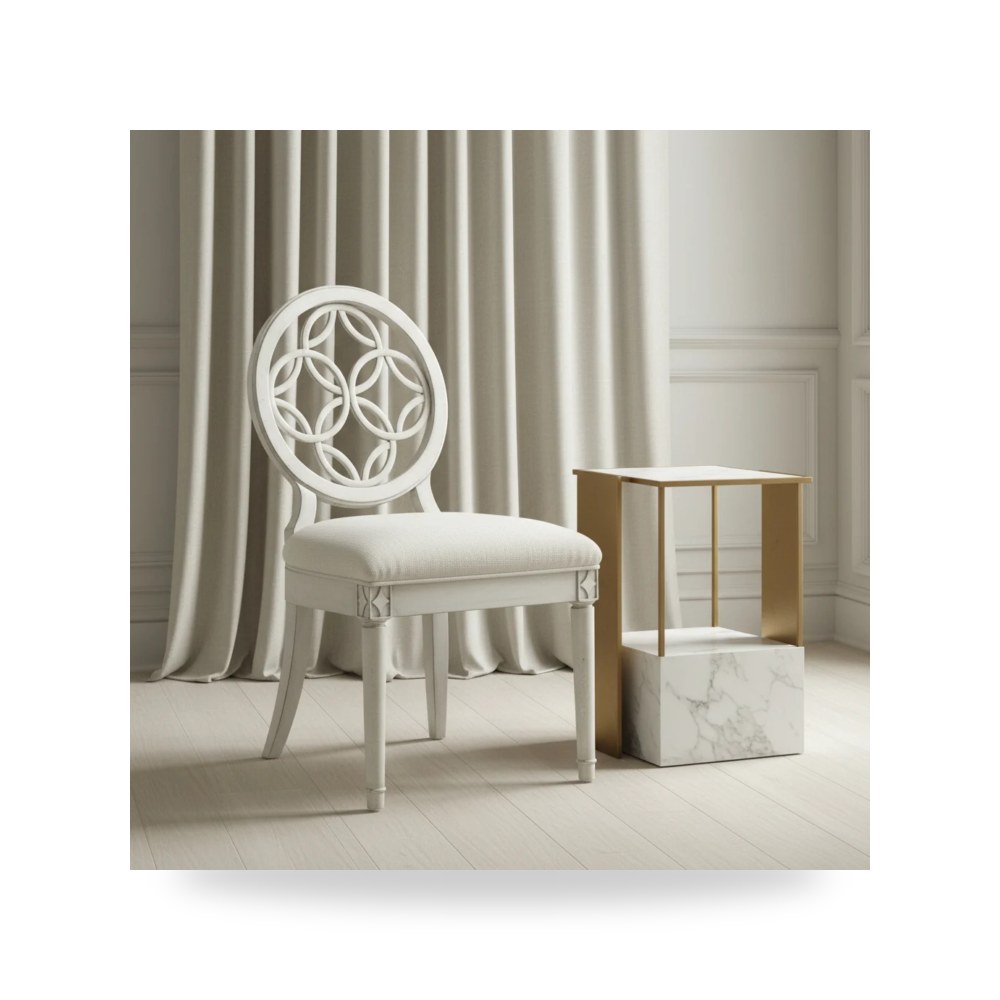 كرسي جلوس بتصميم أنيق - كرسي Melange Brynlee معتمد - من Hooker Furniture - طراز 638-75006