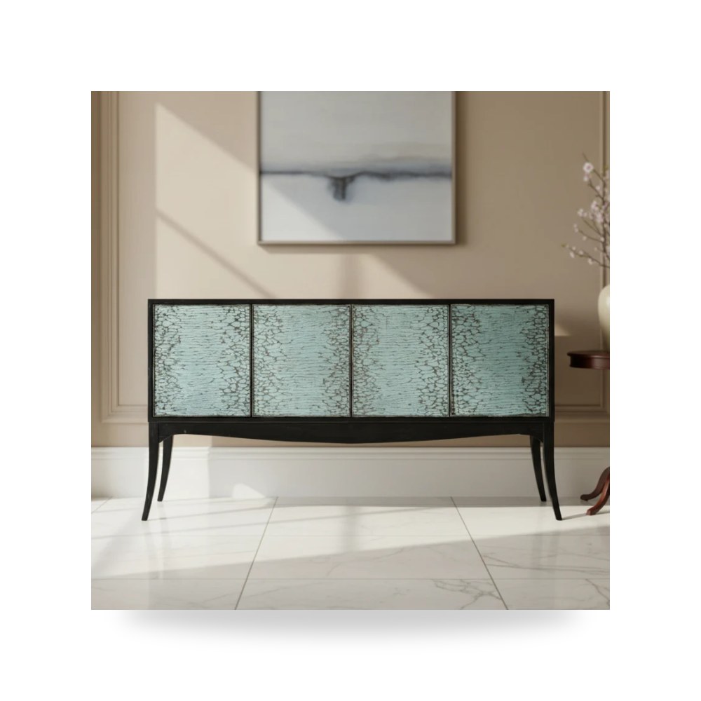 بوف ومسند قدم عثماني - بوفيه كونسول أحمر Hooker موديل 638 85497 99 - من Hooker Furniture