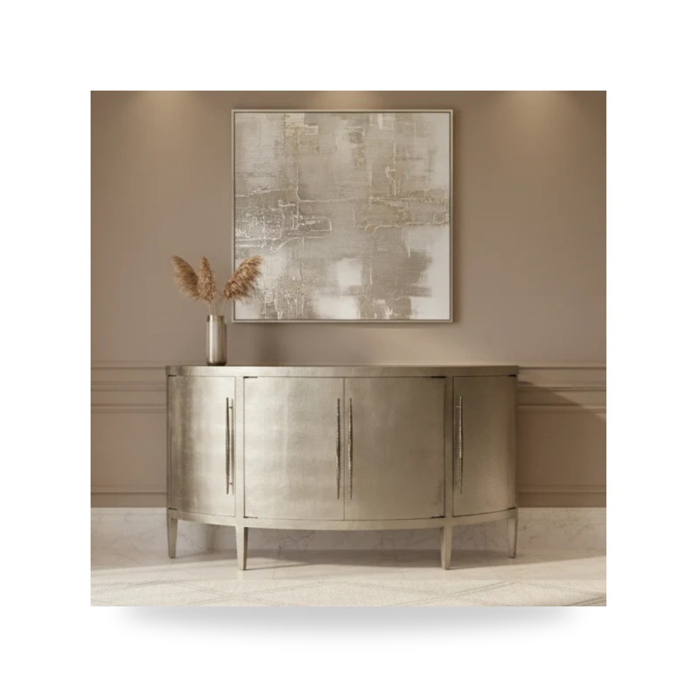 بوف ومسند قدم عثماني - بوفيه كونسول أحمر Hooker موديل 638 85555 95 - من Hooker Furniture