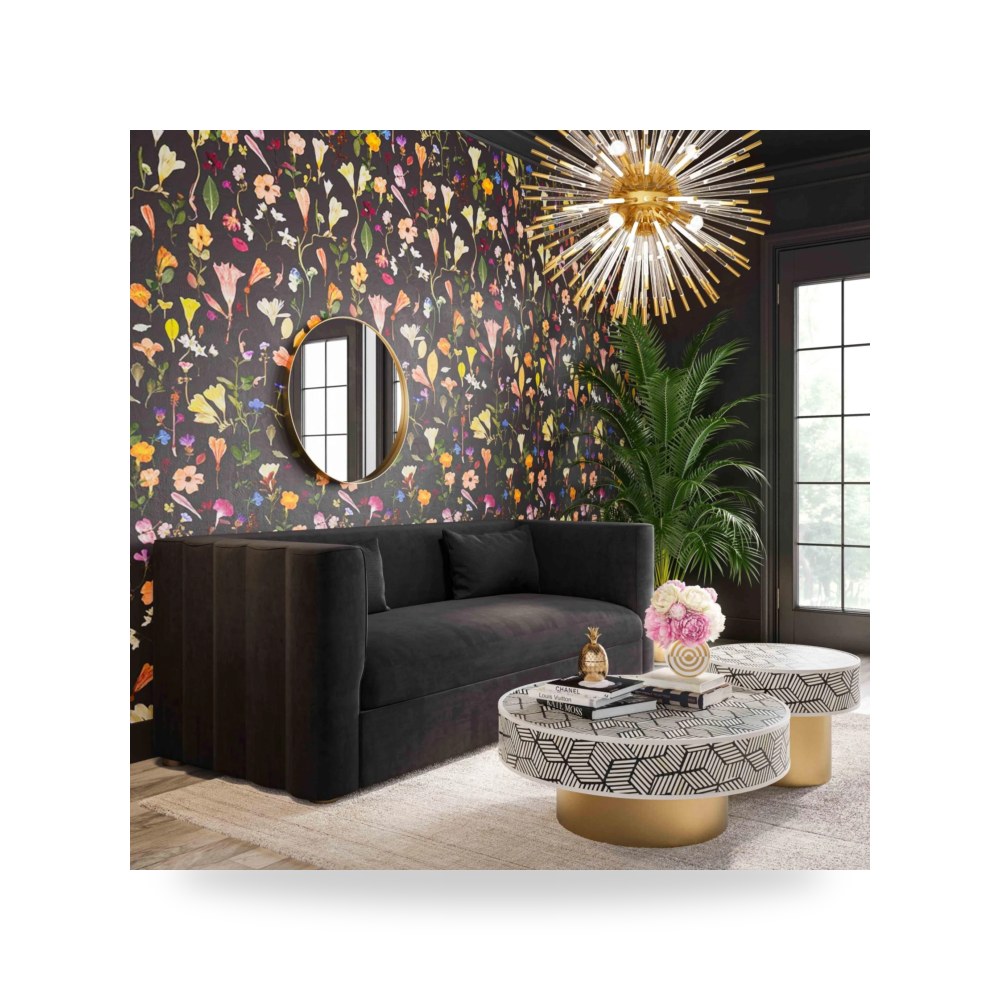 أريكة قطيفة أسود Callie توف فيرنتشر TOV Furniture