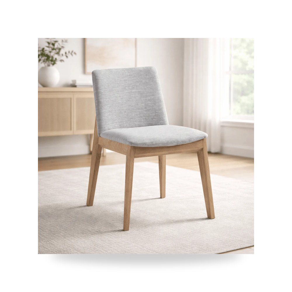 كرسي طعام فاخر - كرسي طعام بلوط رمادي Deco Grey M2 Moes - من Moe's Home - طراز BC-1086-29