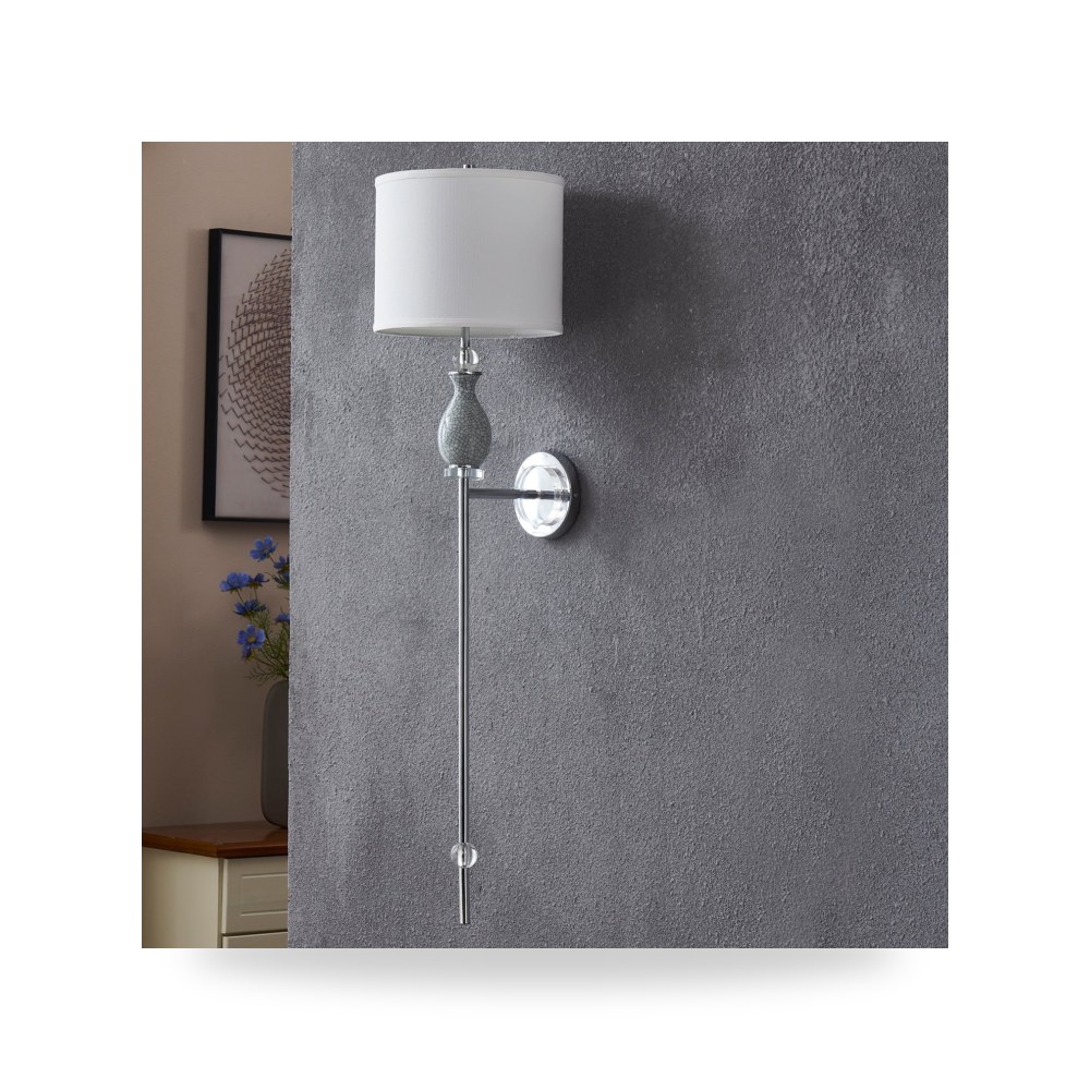 إضاءة جدارية سيراميك أزرق Crackle Crystal كريستفيو كولكشن Crestview Collection