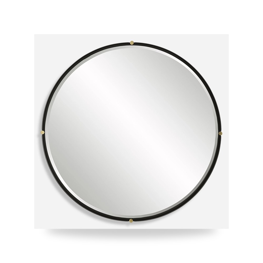 مرآة أسود Round Uttermost