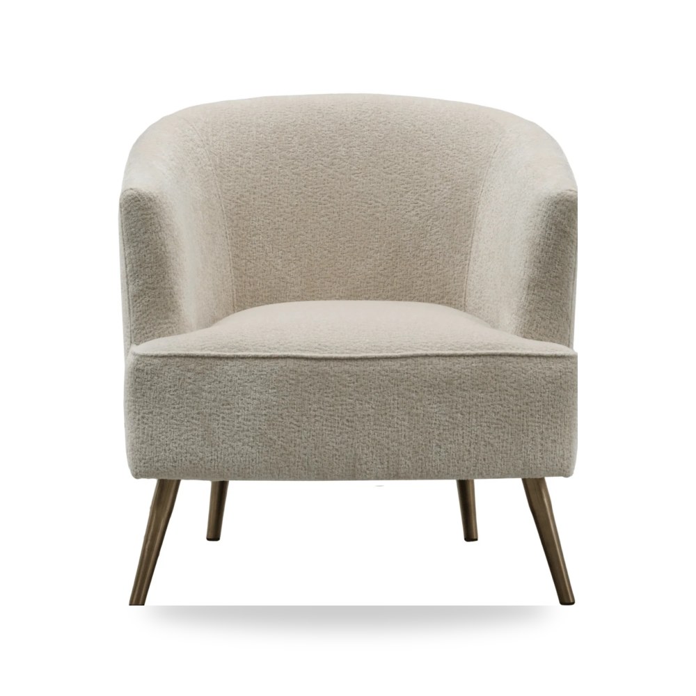 كرسي بذراعين فاخر - Gabriel Beige Accent Chair - طراز WR0802-0023-21