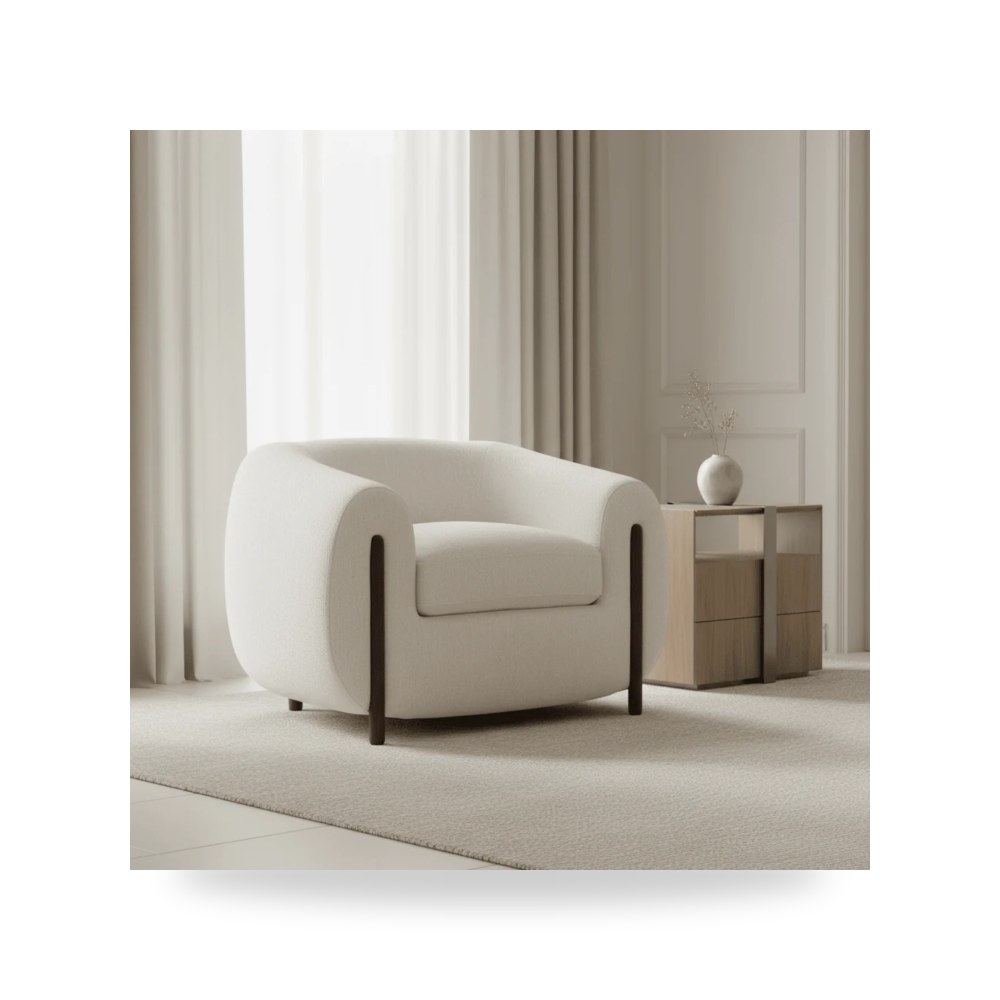 كرسي استرخاء مفرد Grace Beige (96Cm) 96Cمتر روتس موديل ZHA0321