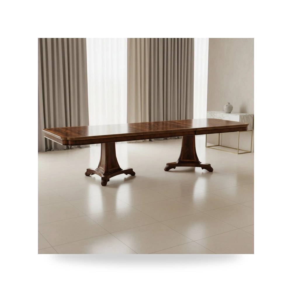 طاولة طعام Buckingham Collection Pedestal موديل 493380-92L-MAH Jonathan Charles