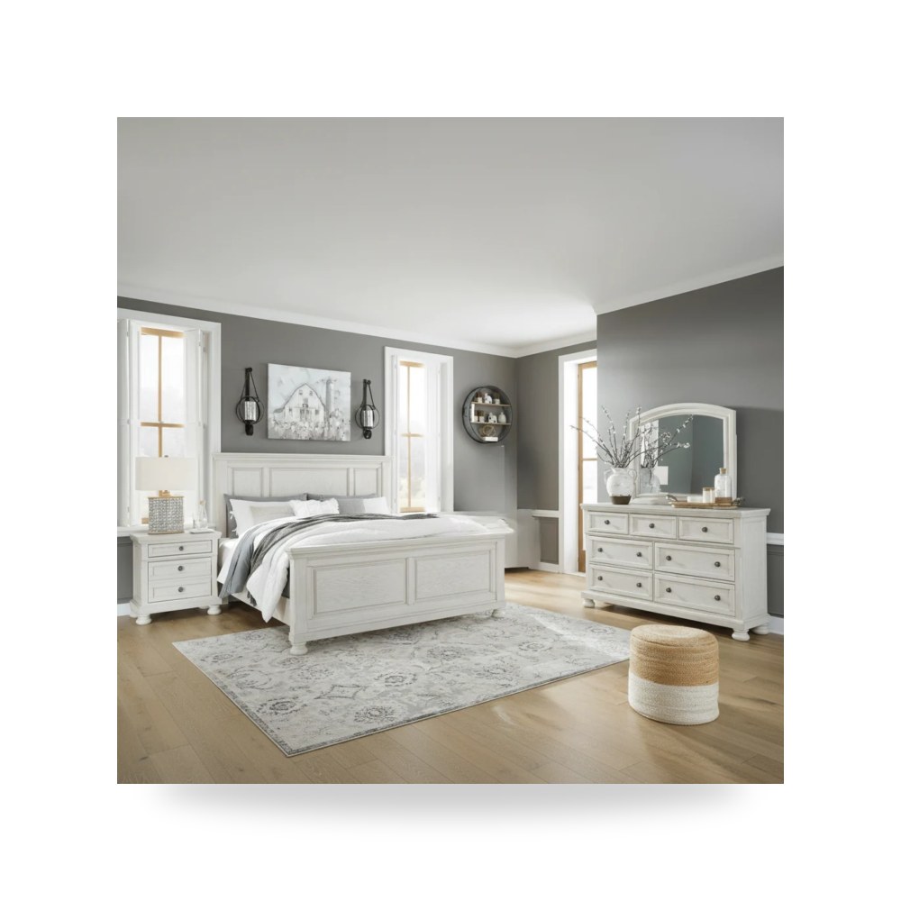 أثاث غرف نوم وأسرّة - طقم غرفة نوم Ashley موديل B742 KingPanel