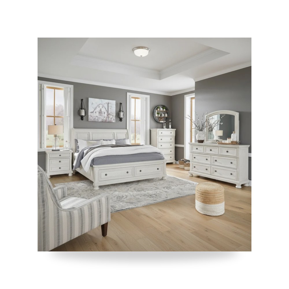 طقم غرفة نوم آشلي Ashley Furniture موديل B742 KingSleigh موديل
