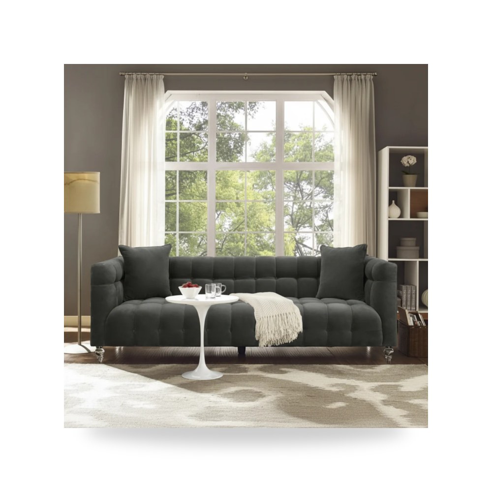 أريكة قطيفة رمادي Bea توف فيرنتشر TOV Furniture
