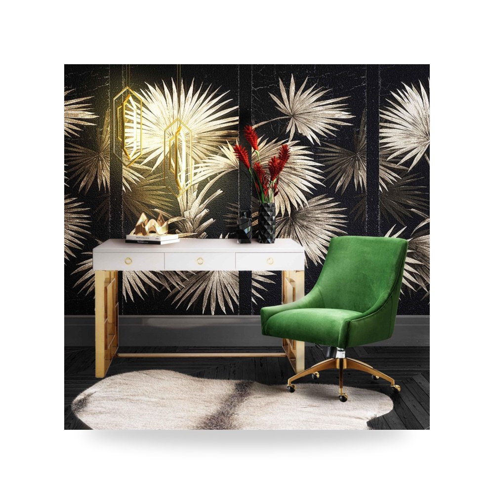 كرسي أخضر Beatrix Swivel توف فيرنتشر TOV Furniture