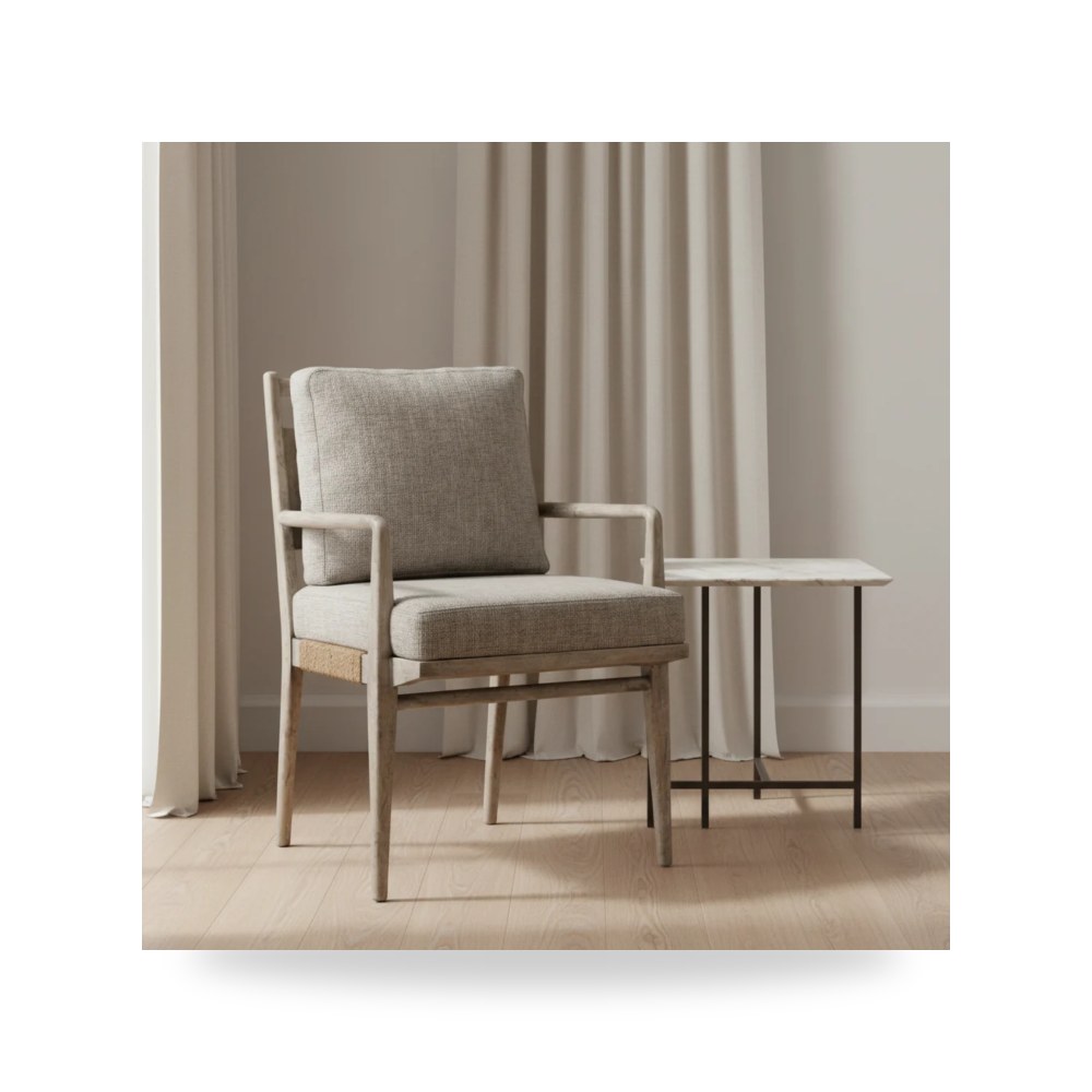 كرسي جلوس بتصميم أنيق - كرسي أحمر Amani Arm معتمد - من Hooker Furniture