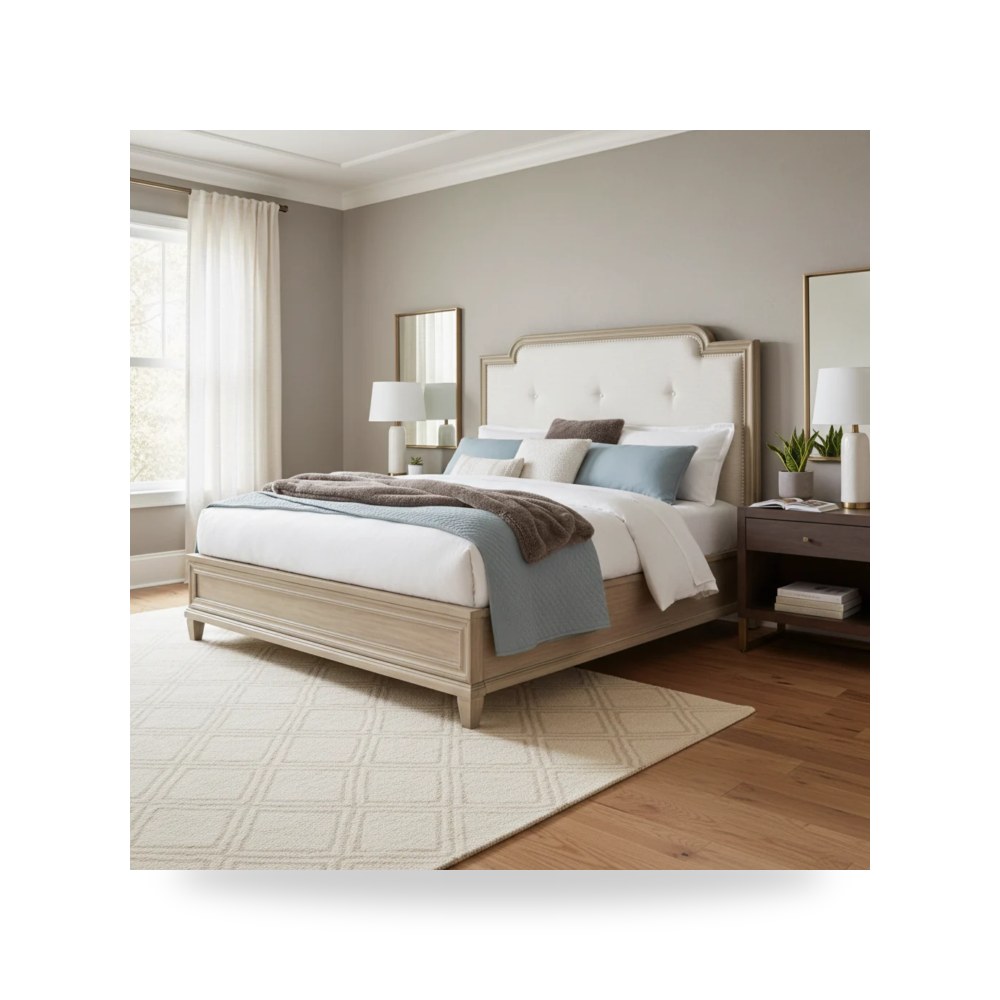 سرير نوم فاخر - سرير Jorlaina معتمد - من - طراز B922-KingBed