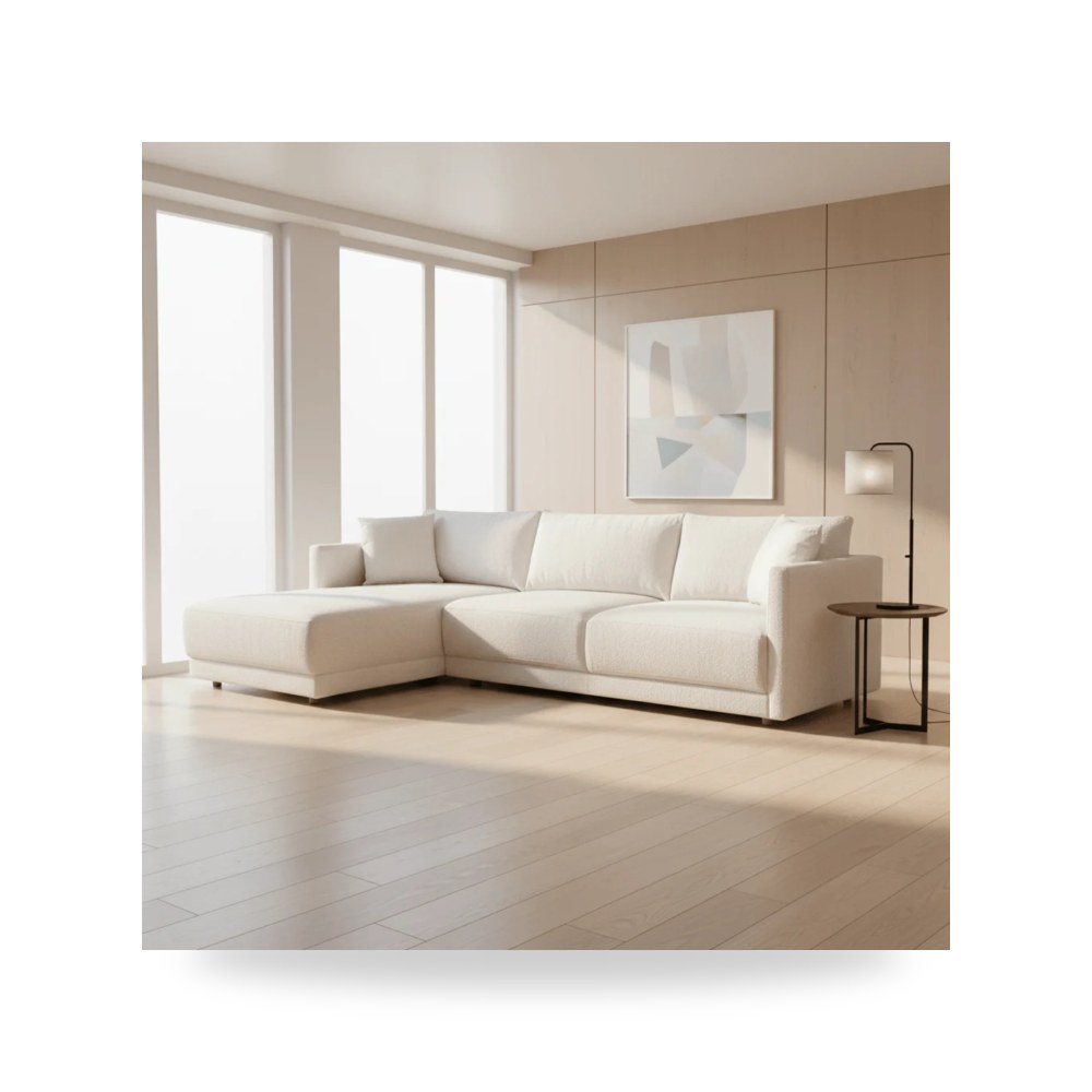 أريكة زاوية Bryn Oyster Moes موديل JM-1027-05-L-0 Moe's Home