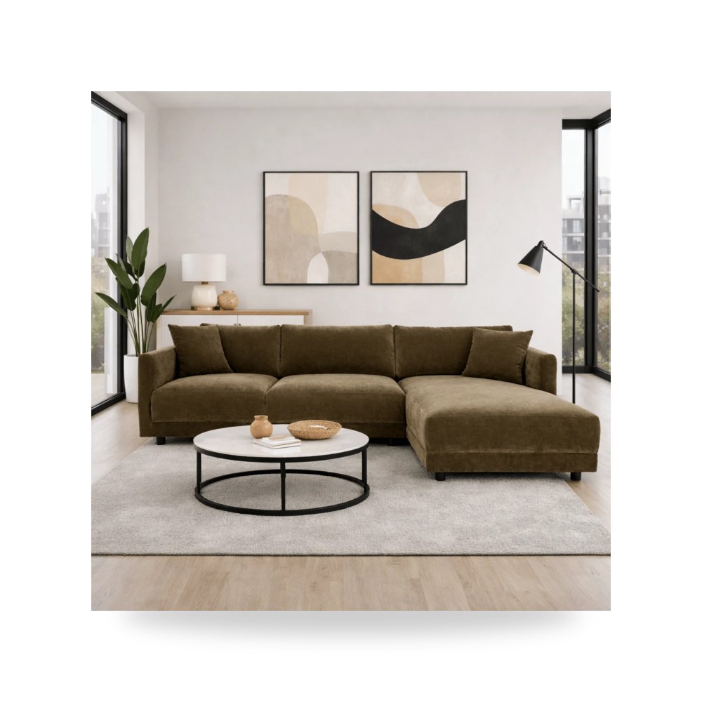 أريكة زاوية أخضر Bryn Cedar Moes موديل JM-1027-27-R-0 Moe's Home