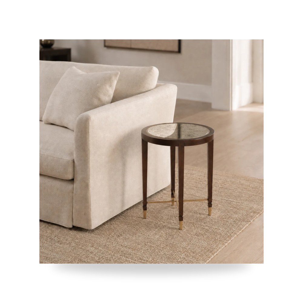 طاولة جانبية فضي AlRugaib Furniture موديل