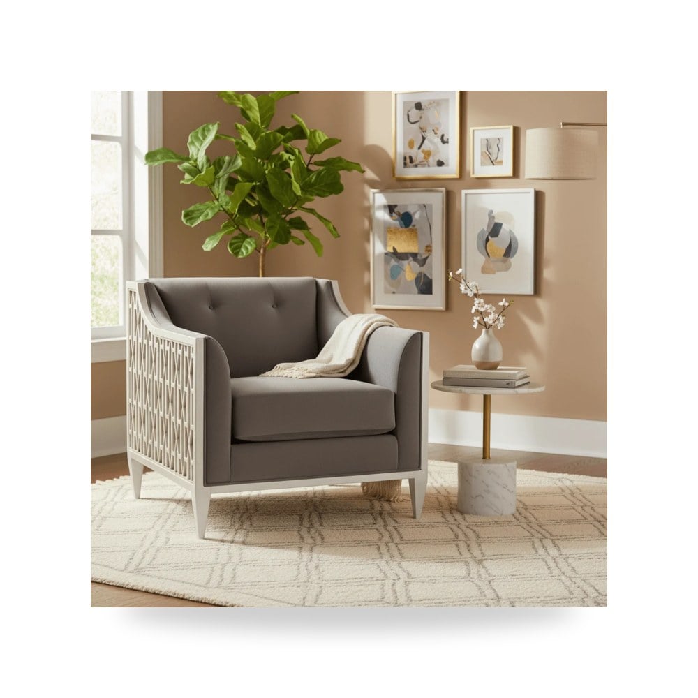 كرسي جلوس بتصميم أنيق - كرسي Caracole موديل UPH 016 136 B - Auction - طراز UPH-016-136-B