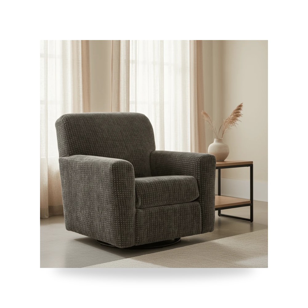 كرسي بذراعين فاخر - Herstow Swivel Glider Accent Chair