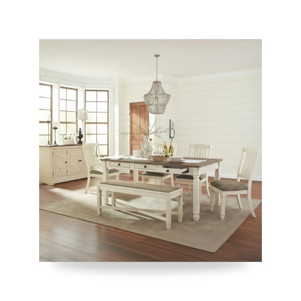 كرسي طعام فاخر - طقم غرفة طعام Ashley موديل D247 25 diningset - من