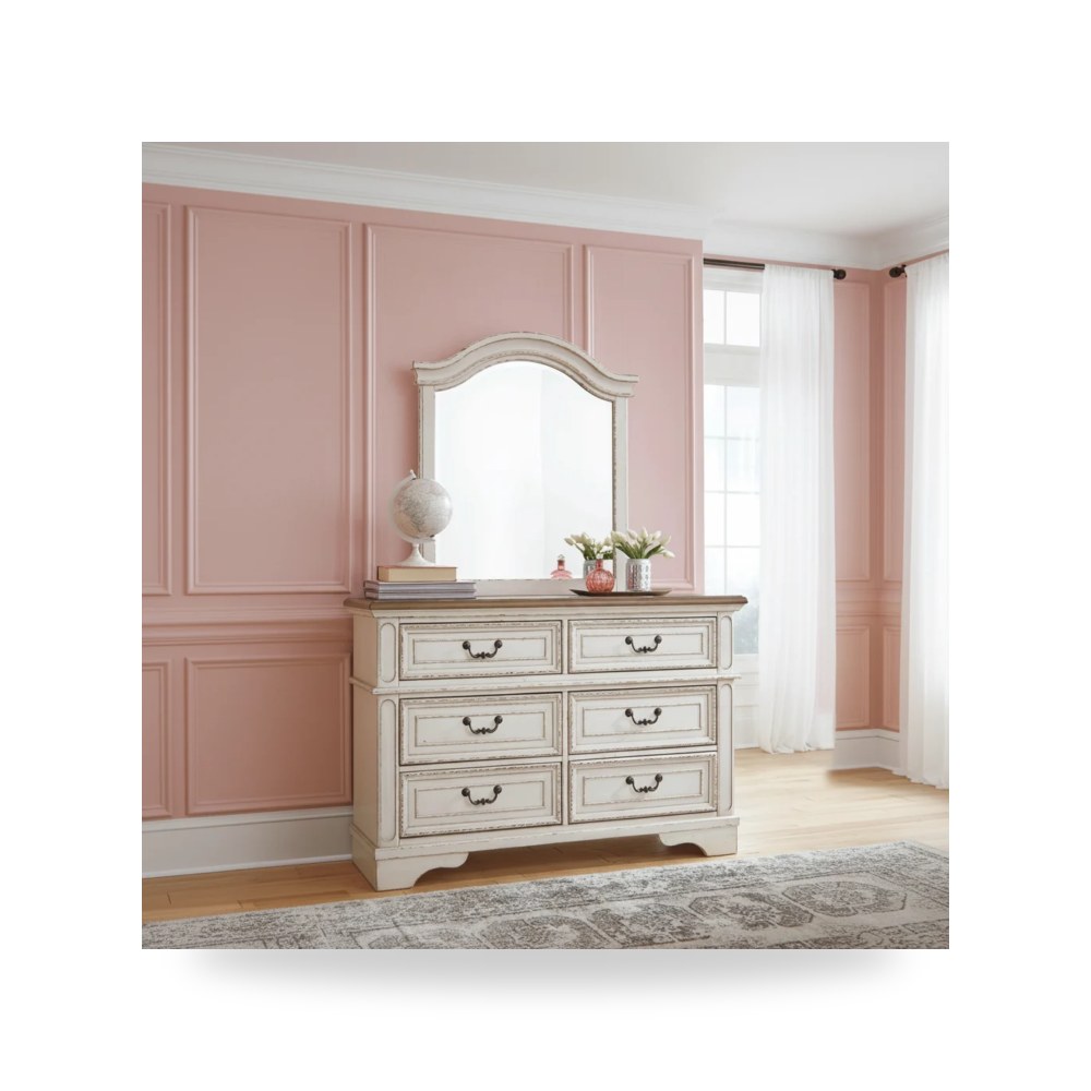 وحدة أدراج وكومودينة غرف نوم - تسريحة دريسر Ashley موديل B743 Dresser - من Ashley