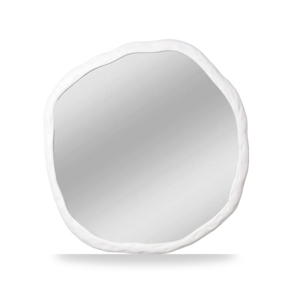 مرآة أبيض Foundry Large Moes موديل FI-1098-18 Moe's Home