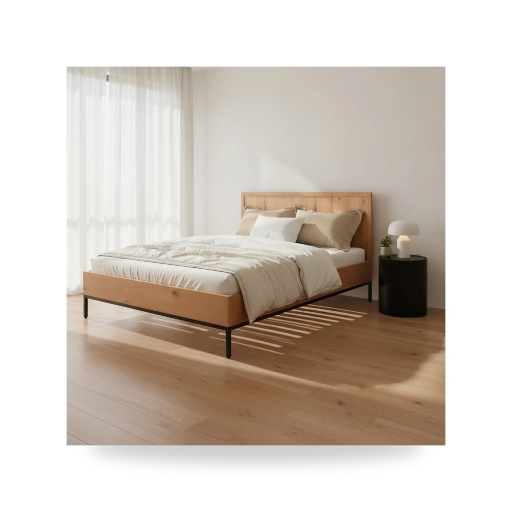 سرير نوم فاخر - سرير Montego Moes معتمد - من Moe's Home - طراز YC-1012-24