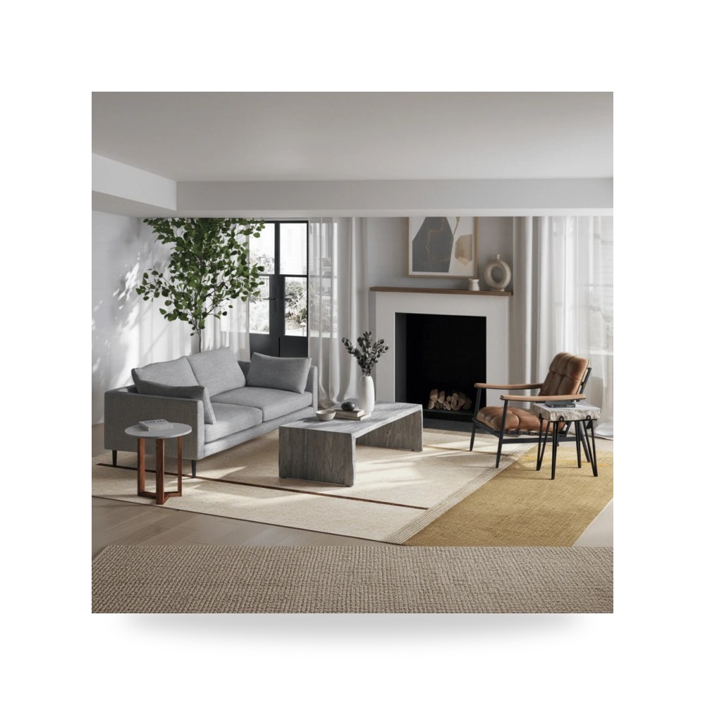 طاولة قهوة لغرفة المعيشة Tyrell Sandblast رمادي موديل VE-1094-29 Moe's Home