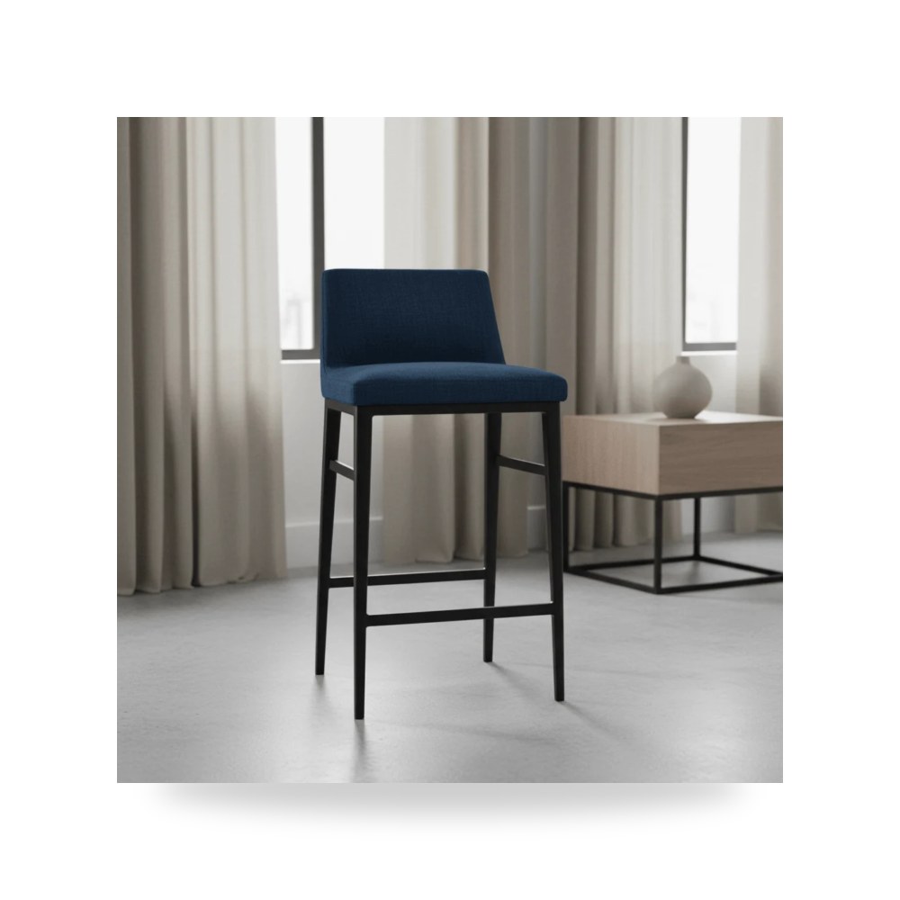 كراسي ومقاعد فاخرة - Baron Counter Stool Blue - من Moe's Home - طراز EJ-1031-26