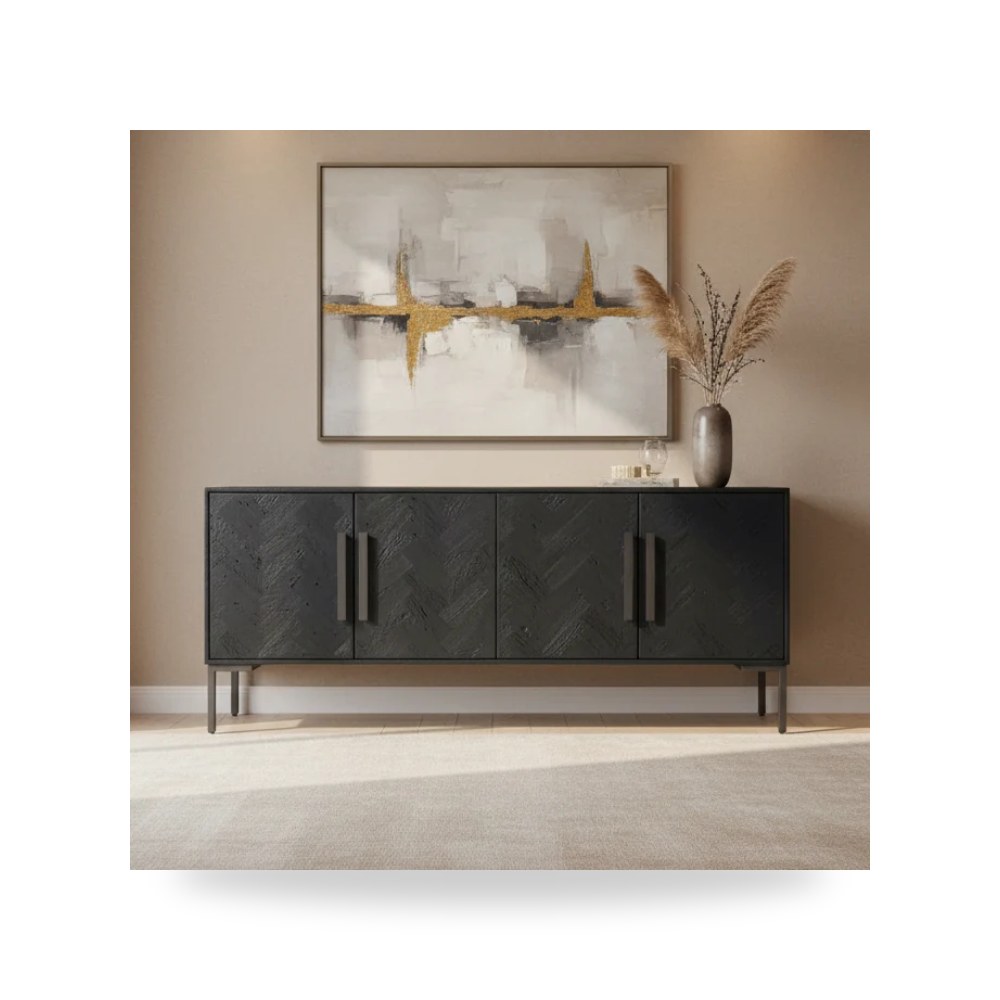 بوف ومسند قدم عثماني - بوفيه كونسول Moe's Home موديل QM 1003 02 - طراز QM-1003-02