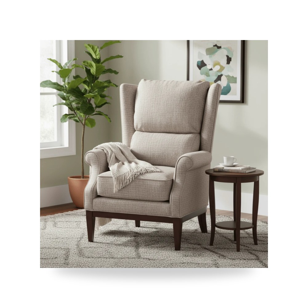 كرسي جلوس بتصميم أنيق - كرسي Edgeworth معتمد - من Fairfield Chair - طراز C-1444-01