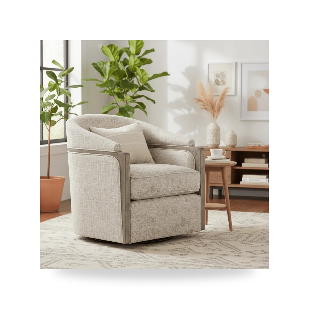 كرسي جلوس بتصميم أنيق - كرسي Forester Swivel معتمد - من Fairfield Chair - طراز C-6198-31