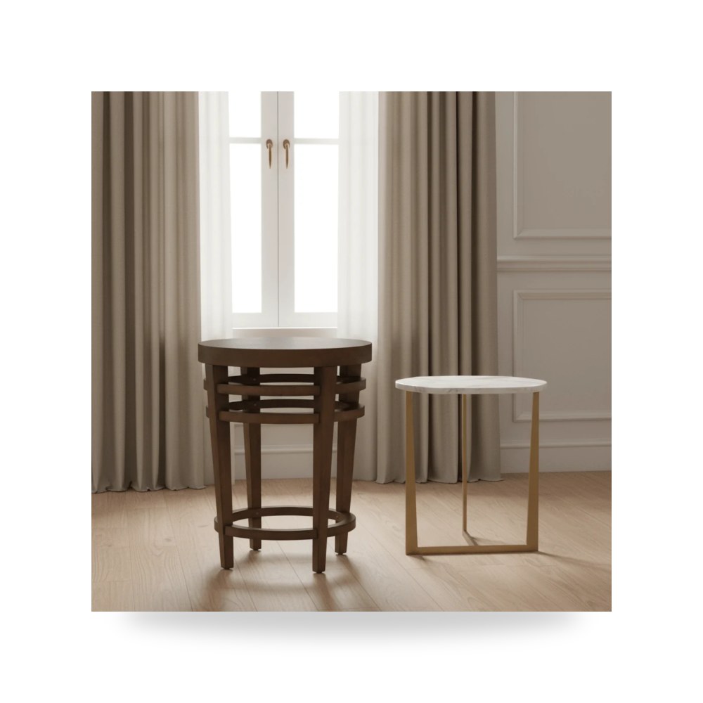 كرسي جلوس بتصميم أنيق - Product OverviewArtisan Chairside Table طاولة - من Fairfield